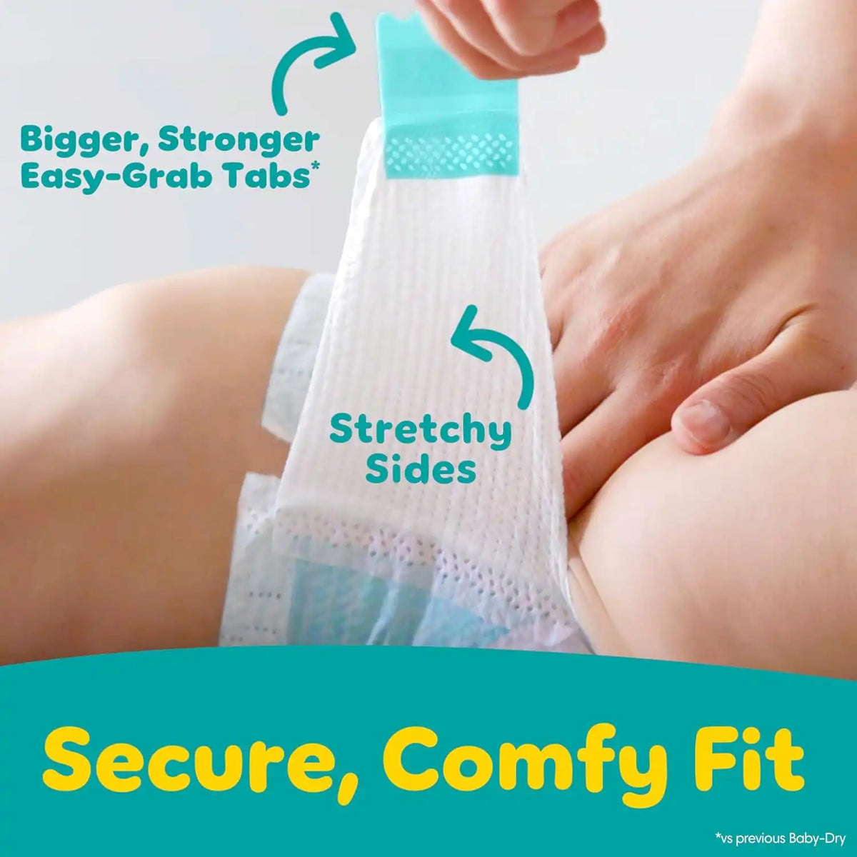 Pampers Diapers - Baby Dry - Size 6, 64 Count, Absorbent Disposable Infant Diaper (Packaging May Vary)
