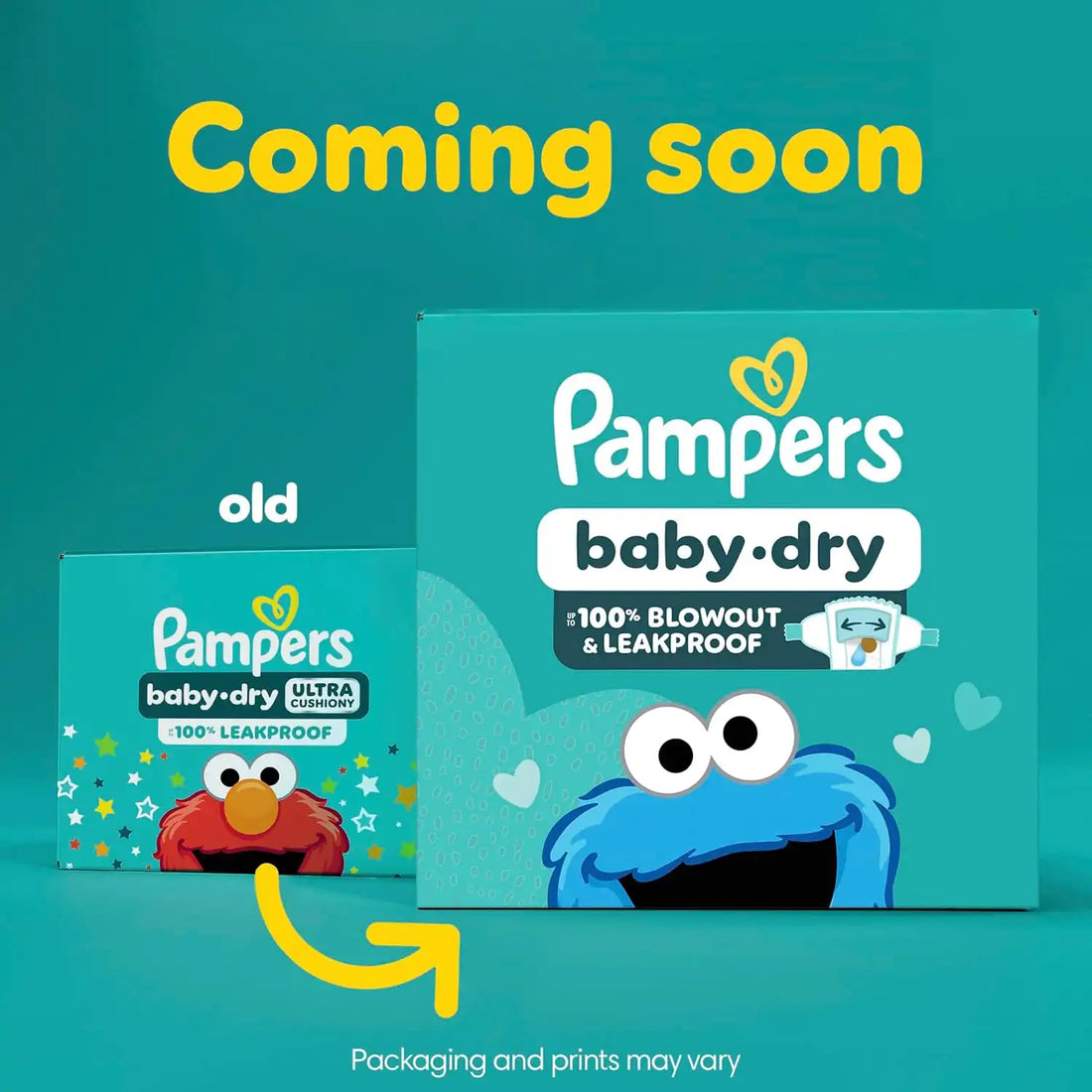 Pampers Diapers - Baby Dry - Size 7, 108 Count, Absorbent Disposable Infant Diaper (Packaging May Vary)