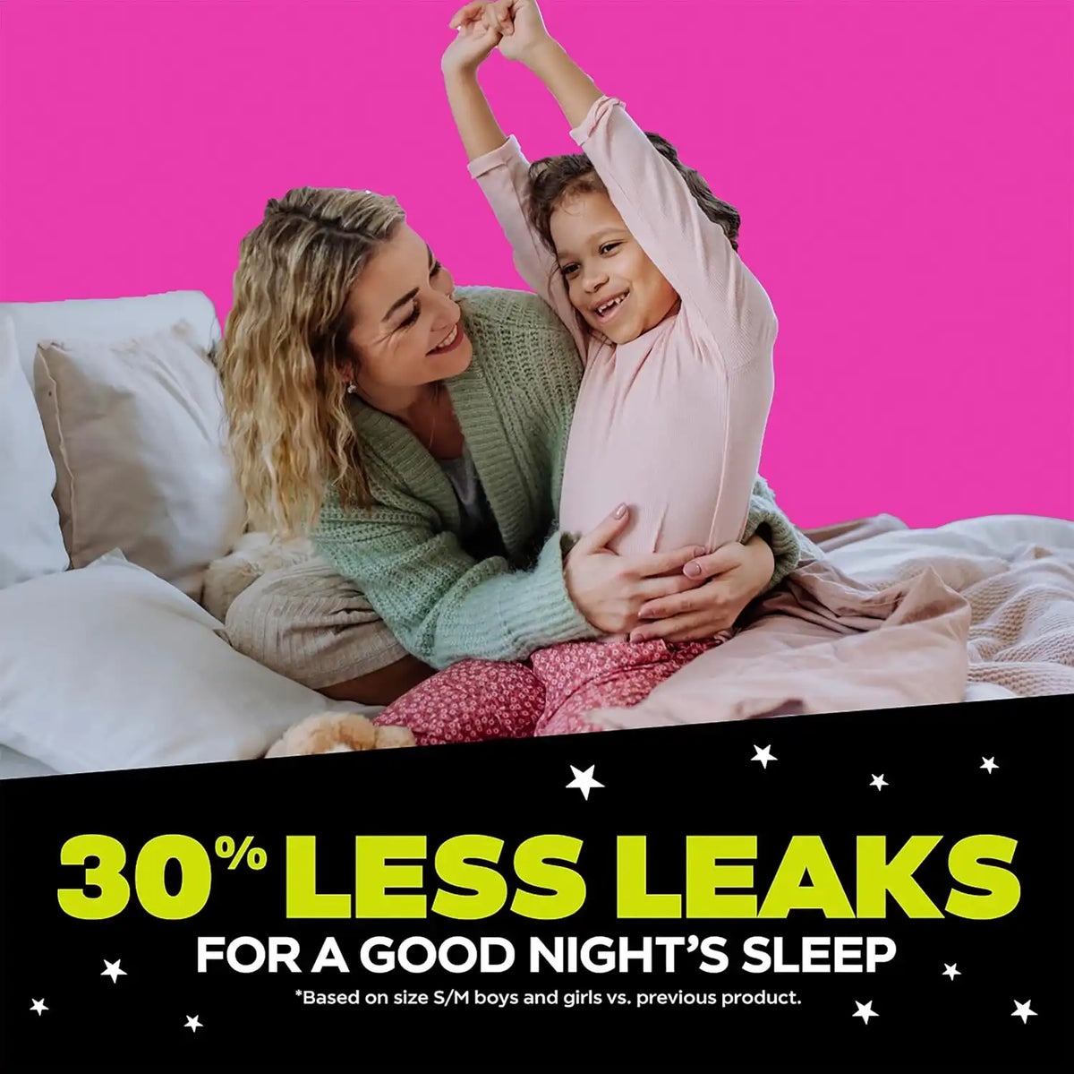 Ninjamas Girls Nighttime Underwear, Size L (64-95+ lbs), 68 Count, Overnight Underwear + Pampers Wipes, Sensitive, Water Based Wipe, Hypoallergenic, and Unscented, 336 Wipes Total [Packaging May Vary]