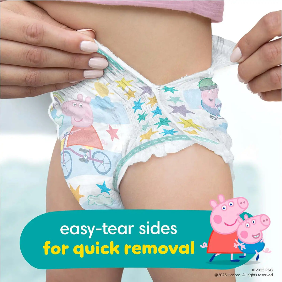 Pampers Easy Ups and Baby Wipes - Pull On Disposable Potty Training Underwear for Girls and Boys, Size 7 (5T-6T), 84 Count, ONE MONTH SUPPLY with Sensitive Wipes, 6X Pop-Top Packs, 336 Count
