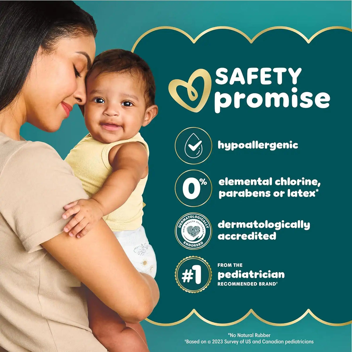 Pampers Swaddlers Newborn Diapers, Size Preemie (6 lbs), 27 Count, Fragrance Free, Hypoallergenic, Absorbent, Pediatrician Recommended, Skin Safe