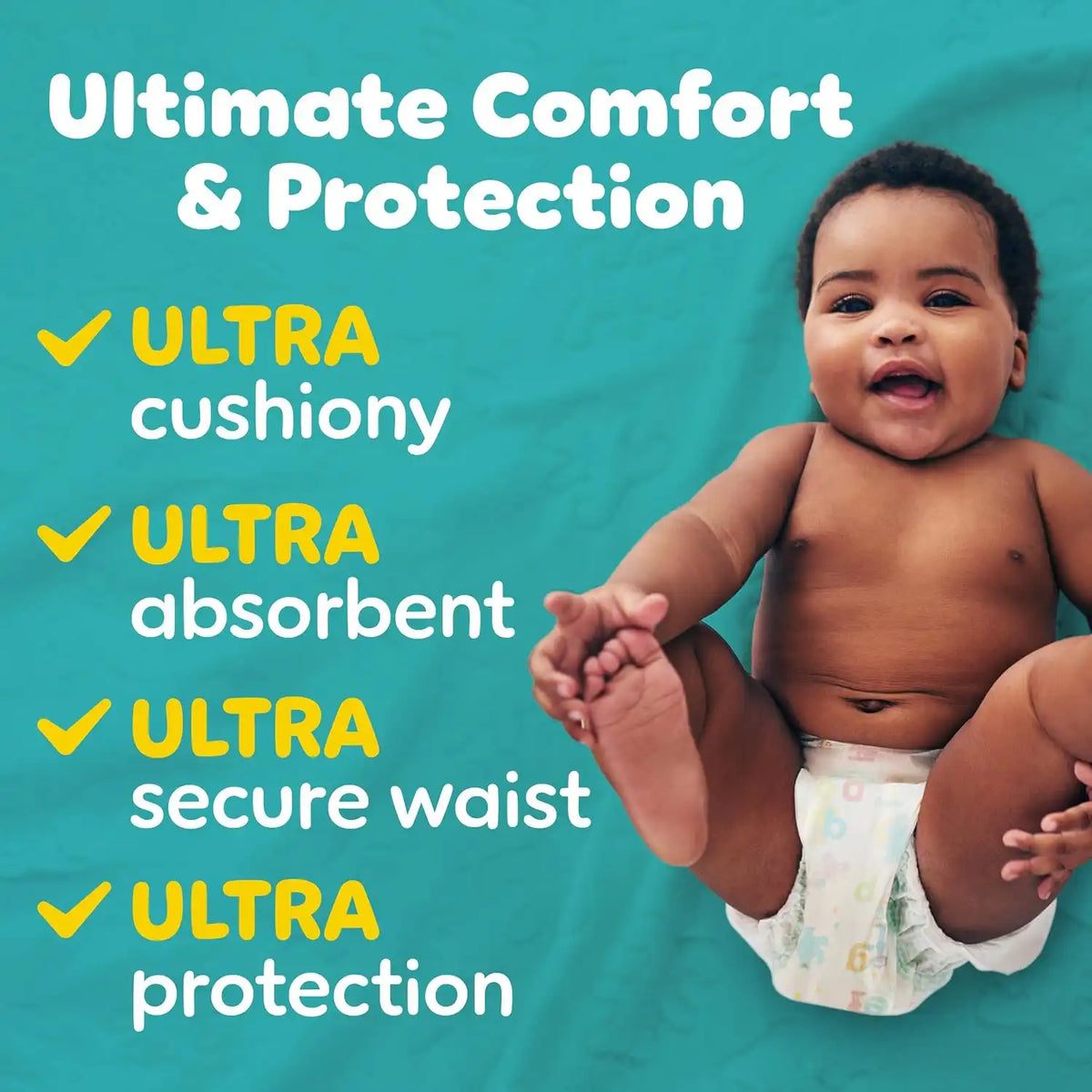Pampers Diapers - Baby Dry - Size 5, 164 Count, Absorbent Disposable Infant Diaper (Packaging May Vary)