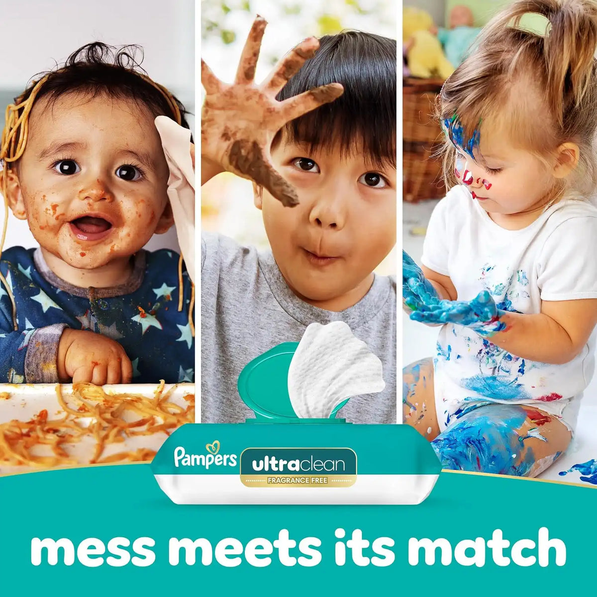 Pampers Pull On Cruisers 360° Fit Disposable Baby Diapers Size 7, One Month Supply (88 Count) with Ultra Clean Baby Wipes 12 Flip-Top Packs (936 Wipes Total)